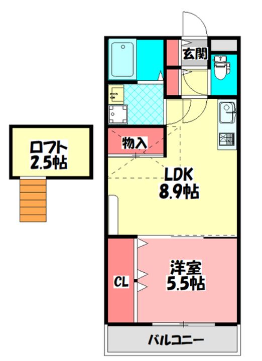 KTIレジデンス大和田B棟の間取り