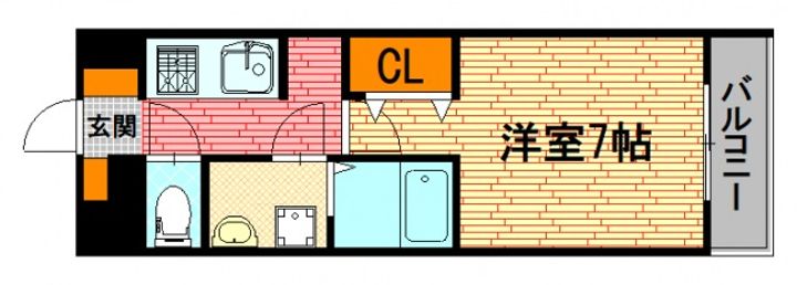 広島県三次市三次町(アパート)の賃貸物件の間取り