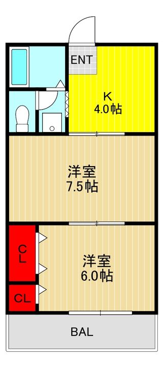 エニーセ西青木の間取り
