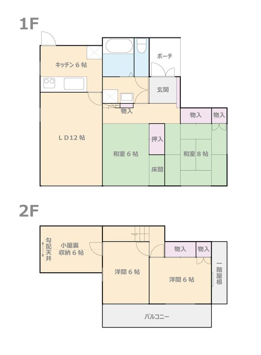 群馬県伊勢崎市上諏訪町(一戸建)の賃貸物件の間取り