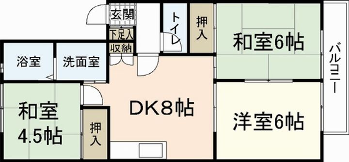 ファミール隅田B棟の間取り