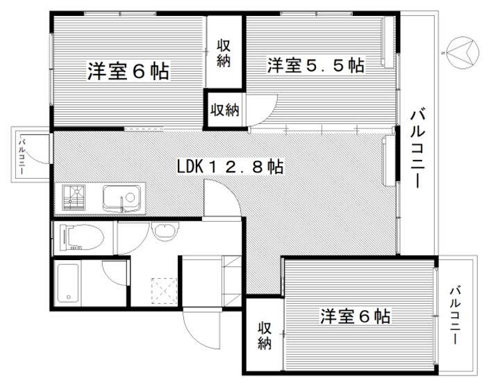 サンハイツ高井の間取り