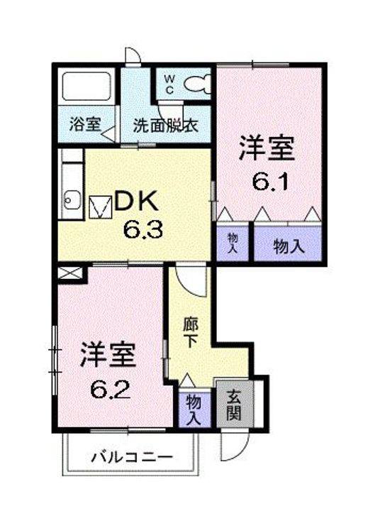 ル・シエル Eの間取り