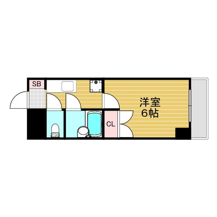 ローズコーポ新大阪8の間取り