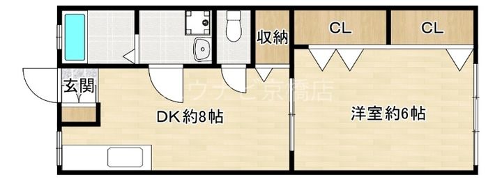 大阪府大阪市城東区成育2(マンション)の賃貸物件の間取り