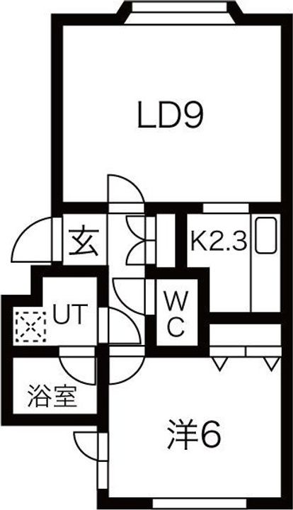 北海道札幌市中央区南七条西13(マンション)の賃貸物件の間取り