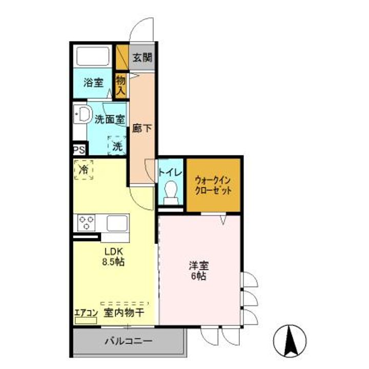 千葉県船橋市前原西3(アパート)の賃貸物件の間取り