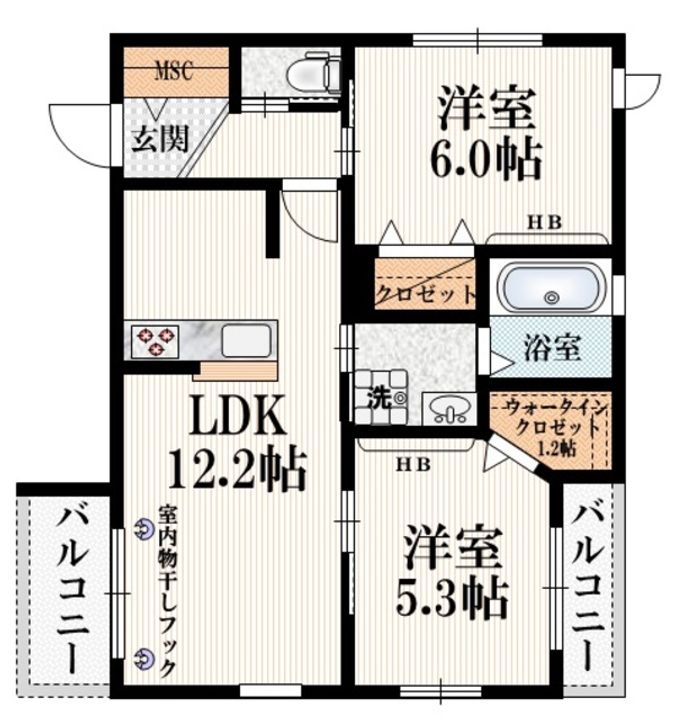 PrimMoreの間取り