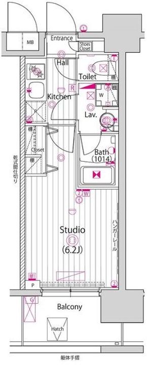 神奈川県川崎市幸区南幸町2(マンション)の賃貸物件の間取り