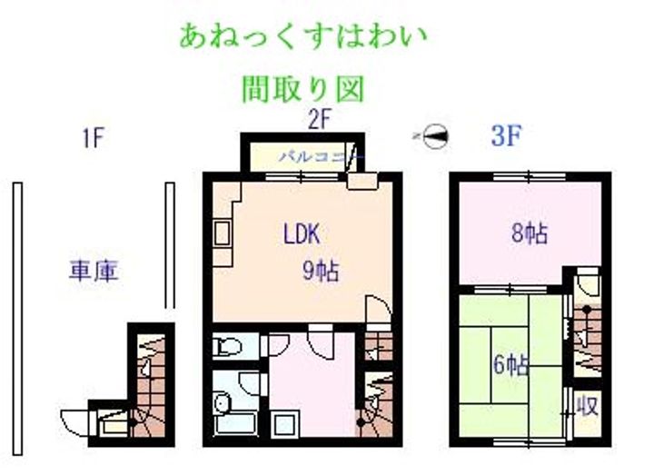 あねっくすはわいの間取り