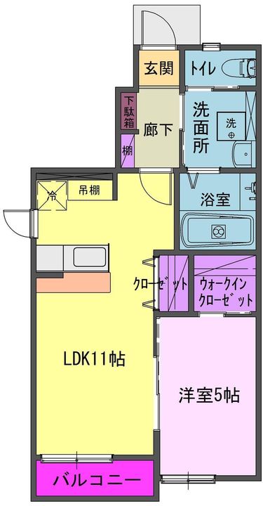 Bolas高田(ボーラス)の間取り