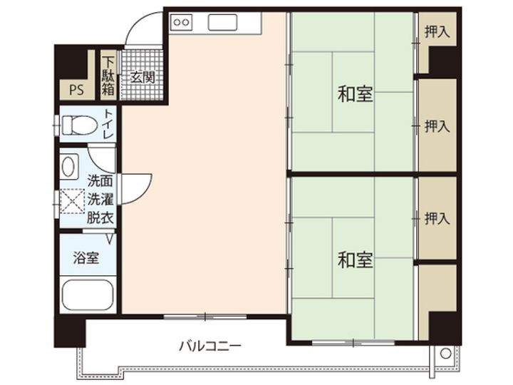 NIKKEI 南竹屋Iの間取り