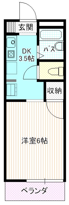 ハイツサザンクロスIIの間取り