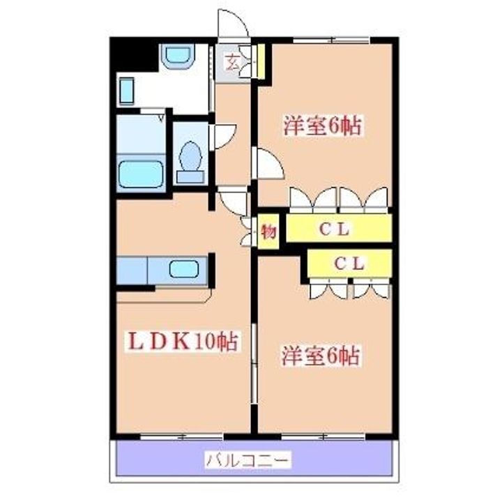 鹿児島県霧島市国分広瀬4(アパート)の賃貸物件の間取り