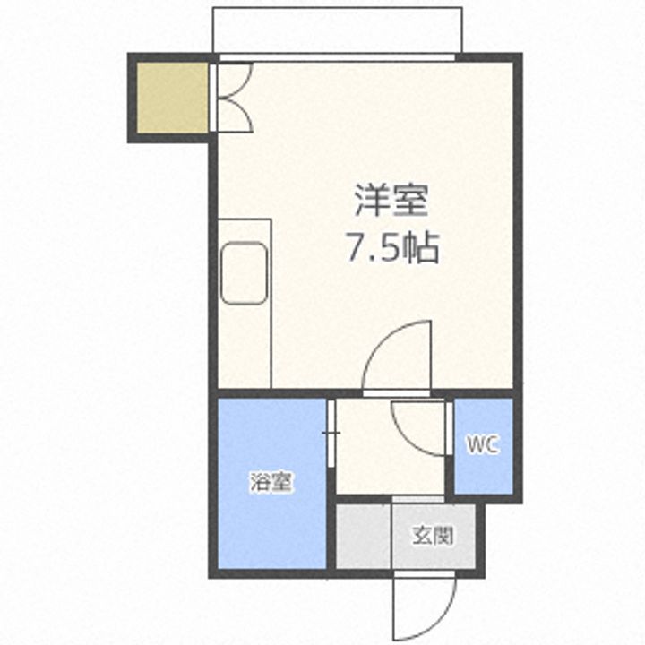 北海道札幌市中央区南八条西8(マンション)の賃貸物件の間取り