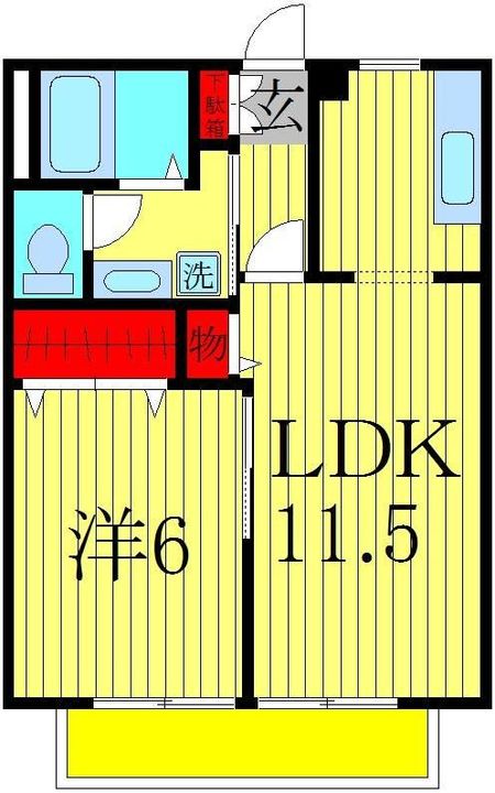 Sky Ward しただの間取り