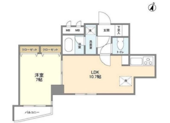 KDXレジデンス日本橋浜町の間取り