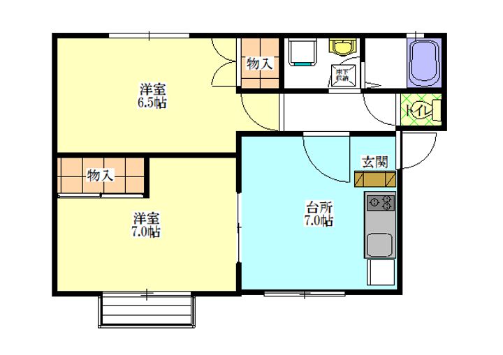 エスポワールタウンIIの間取り