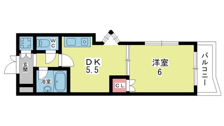 大阪府豊中市柴原町4の賃貸マンションの間取り