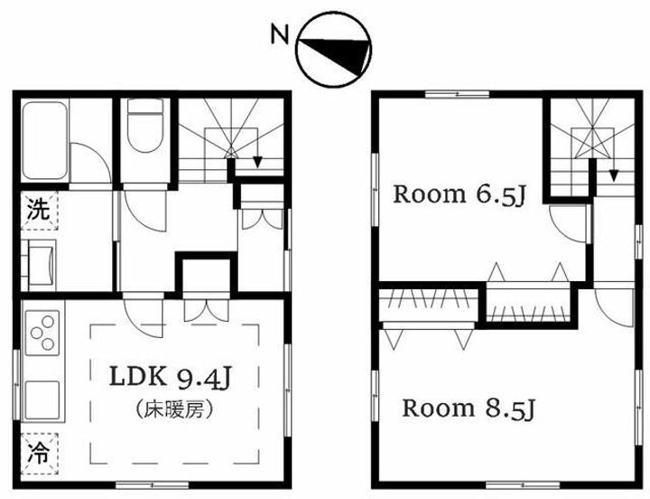 東京都文京区大塚6(一戸建)の賃貸物件の間取り