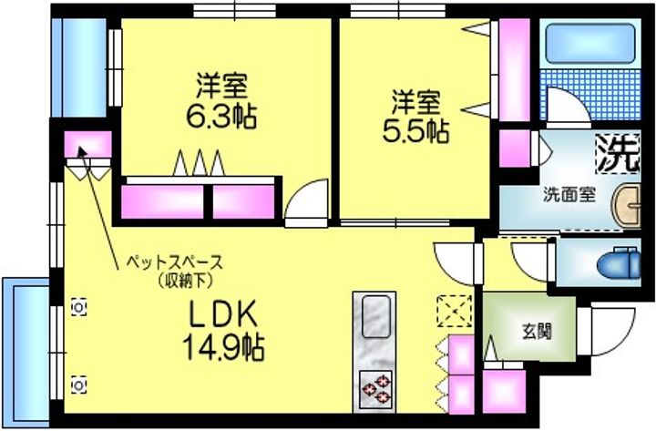 仮 南小岩5丁目メゾンの間取り
