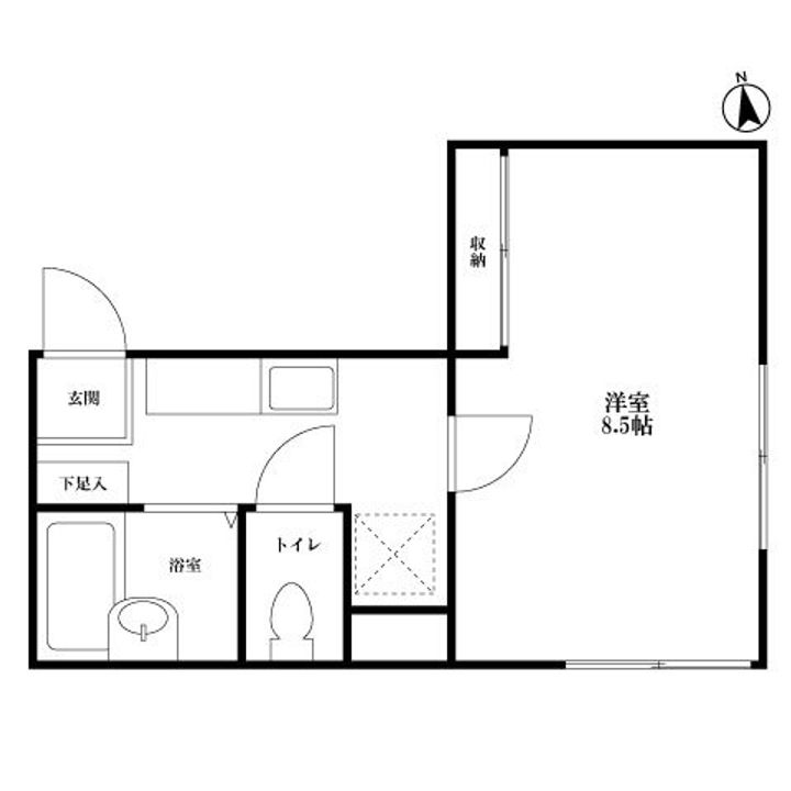 東京都中野区本町4(マンション)の賃貸物件の間取り