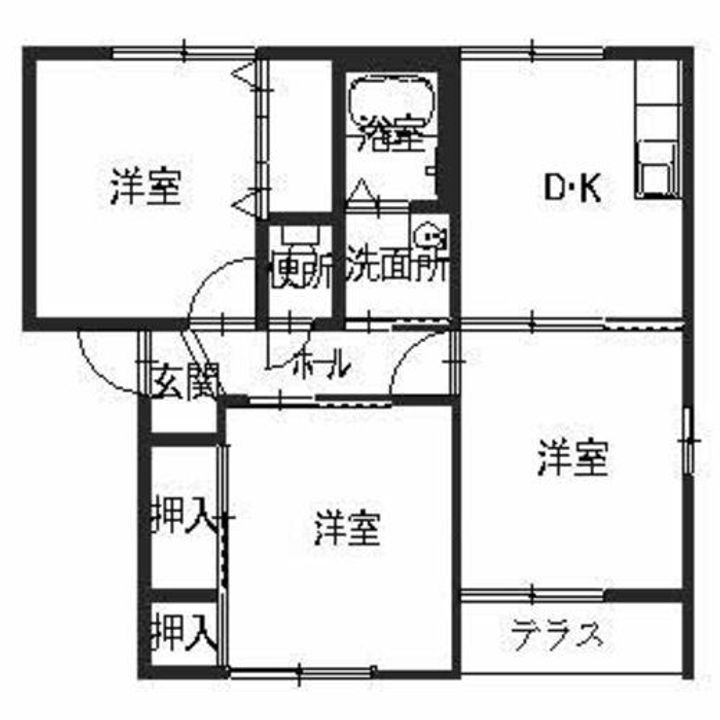 エストヴィルIIの間取り