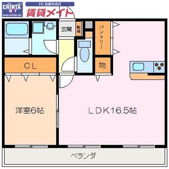 メゾンママ 1の間取り