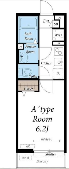 リブリ・ラヴィアンローズ・国立の間取り
