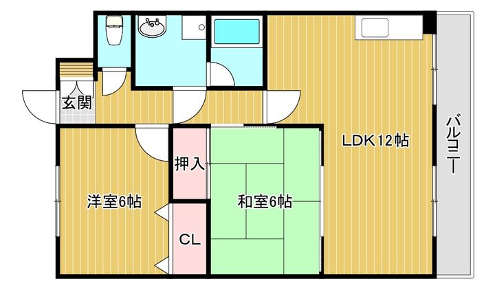 オークランド紫竹の間取り
