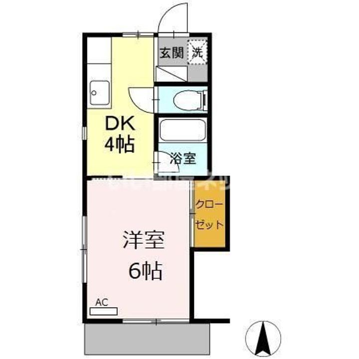 シュロス Aの間取り