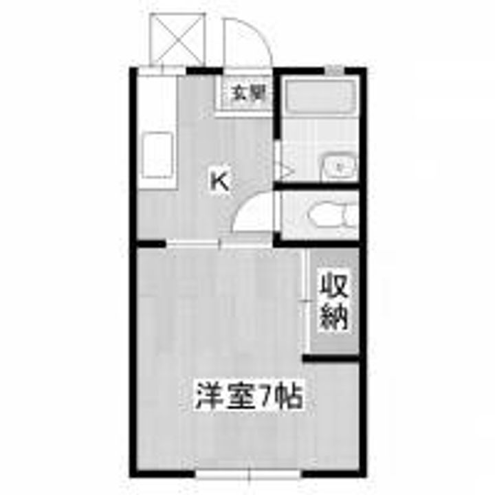 群馬県伊勢崎市平和町(アパート)の賃貸物件の間取り
