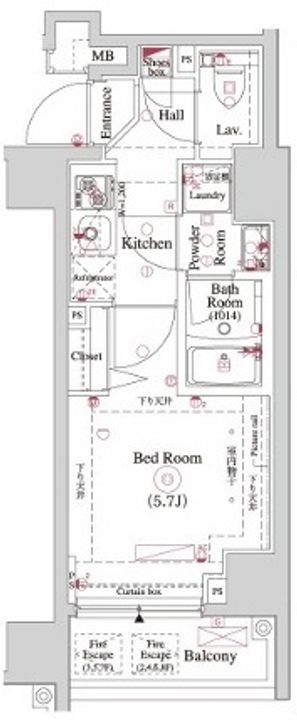 OMNIA横濱阪東橋の間取り