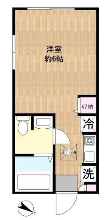 コーポ宮永の間取り