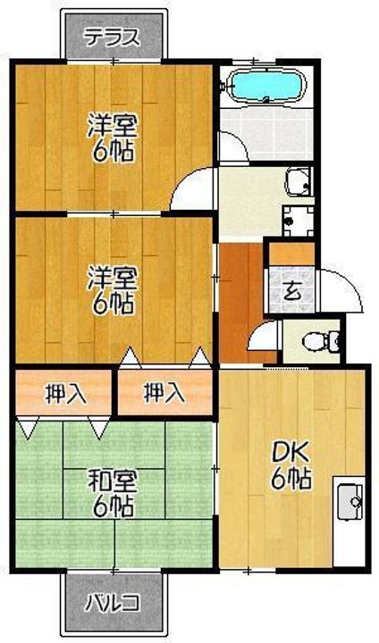 モンブランハイツの間取り