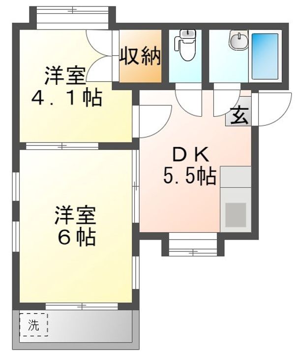ストークハイツ大竹の間取り