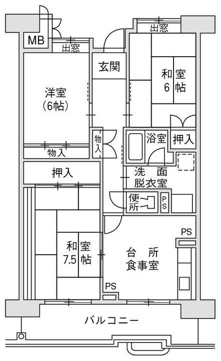 大阪府大阪市平野区喜連西2(一戸建)の賃貸物件の間取り