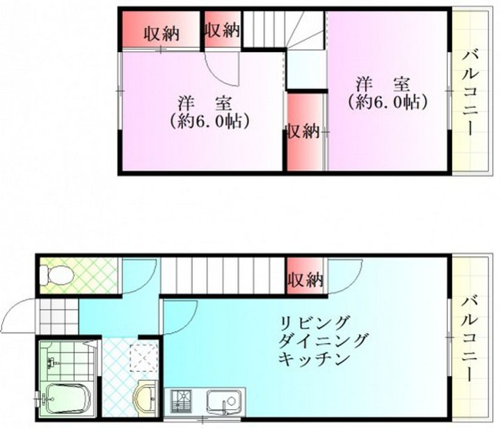 セジュール山田の間取り