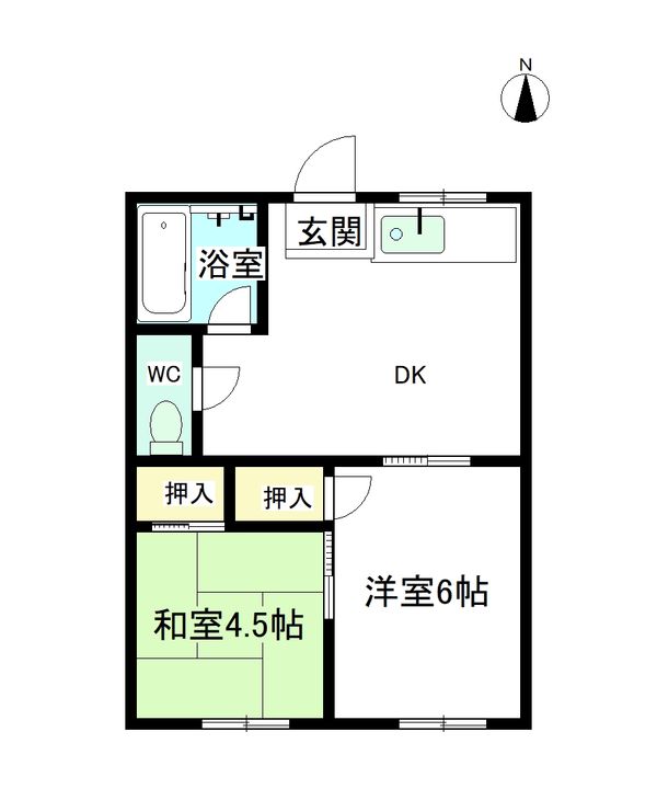 ヨコイコーポの間取り