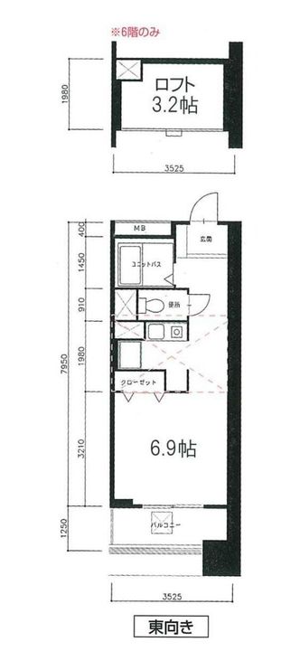 学園カレッジハイツの間取り