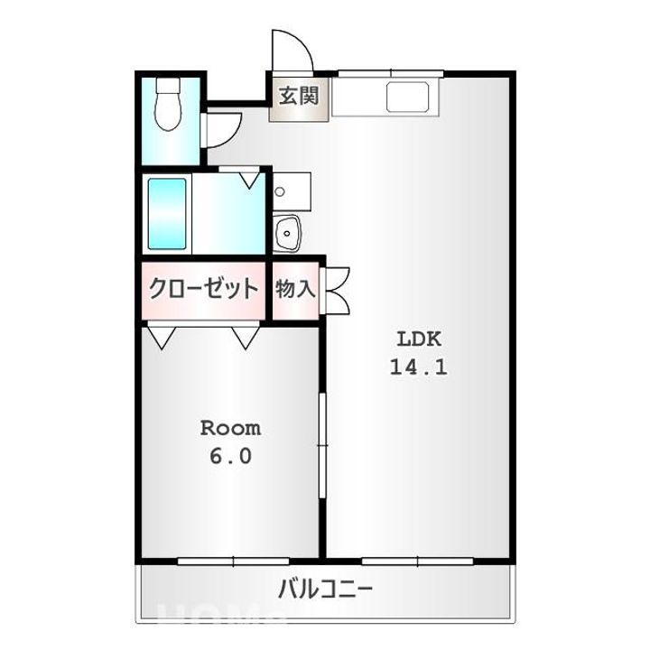 群馬県伊勢崎市乾町(アパート)の賃貸物件の間取り