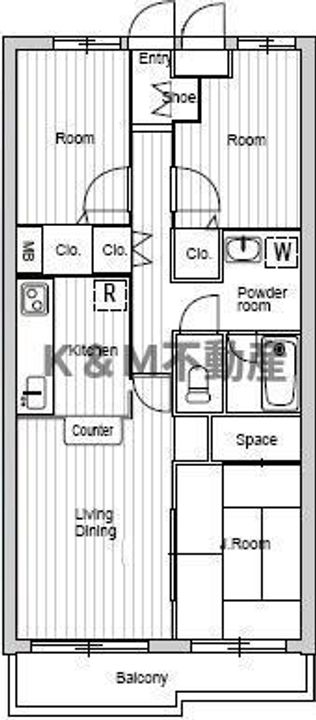 リカスコートの間取り