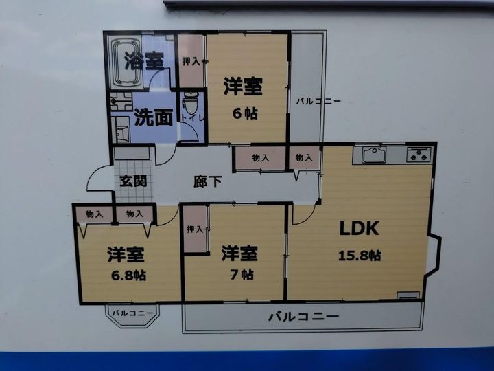 群馬県前橋市文京町3(マンション)の賃貸物件の間取り