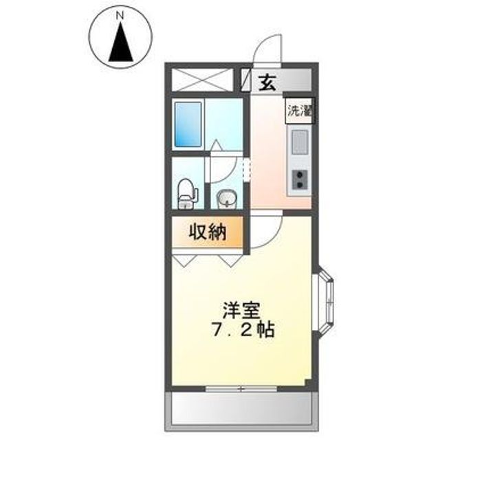 愛知県碧南市池下町3(アパート)の賃貸物件の間取り