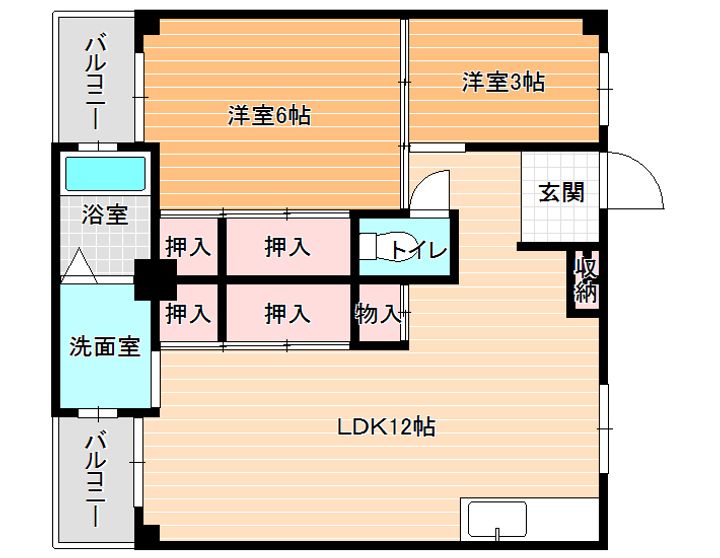 ビレッジハウス見瀬2号棟の間取り