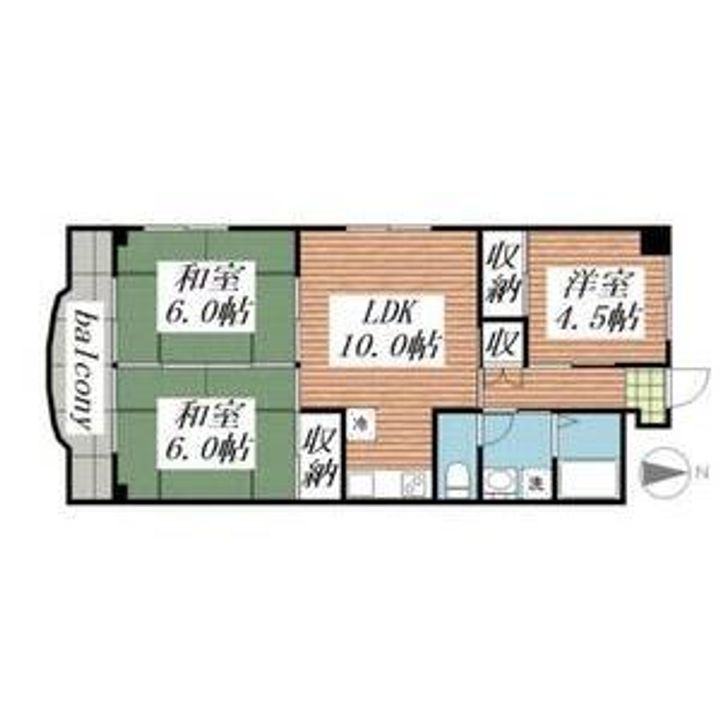 プレズ名古屋入場の間取り