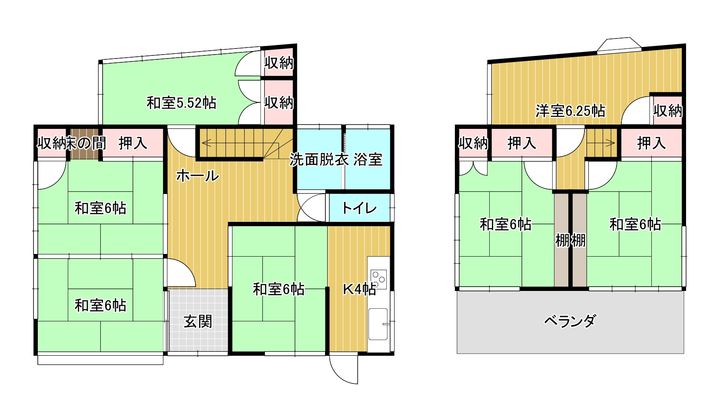 千葉県銚子市名洗町(一戸建)の賃貸物件の間取り