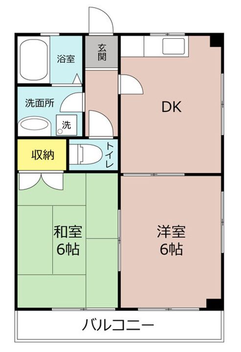 千葉県四街道市和良比(マンション)の賃貸物件の間取り