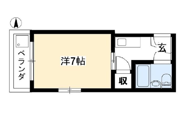 コーポ新道の間取り