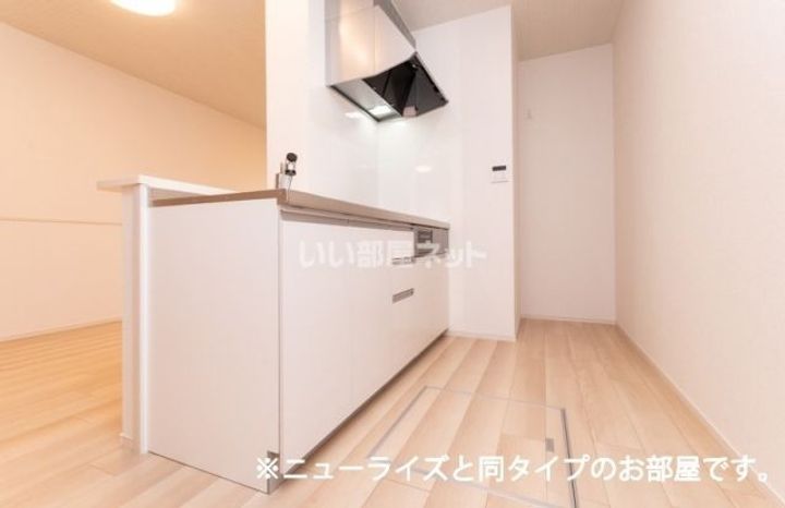 栃木県宇都宮市宮の内3(アパート)の賃貸物件のキッチン